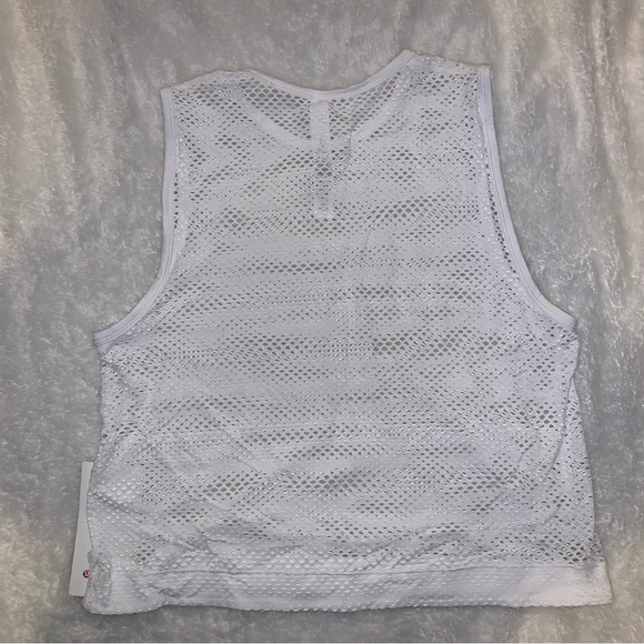 Lululemon Sweat Your Heart Out Tank White Size 10 - Picture 11 of 16